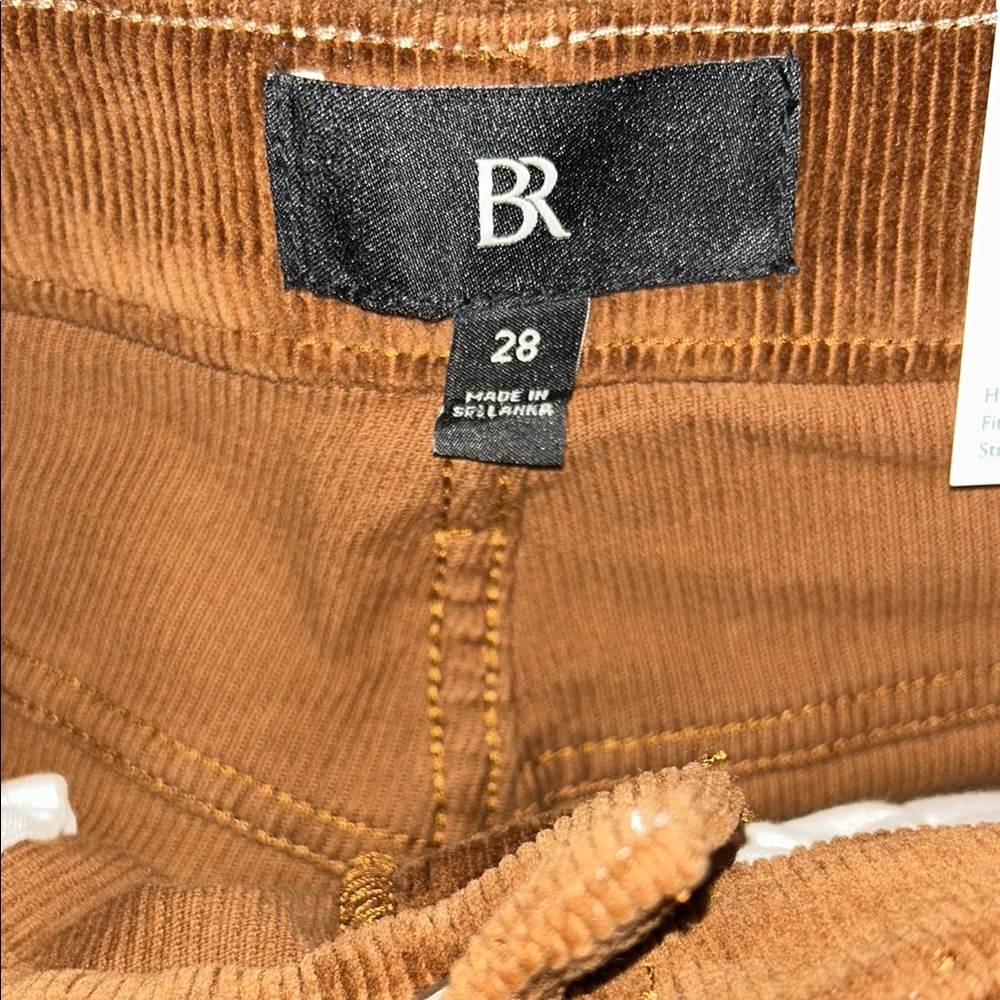 NWT BR Brown Corduroy Pants, size 28 - Picture 11 of 11